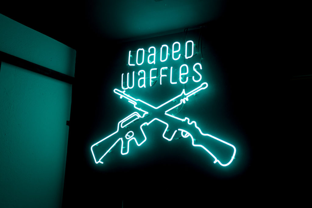 Oblong_Loaded Waffles Neon Light