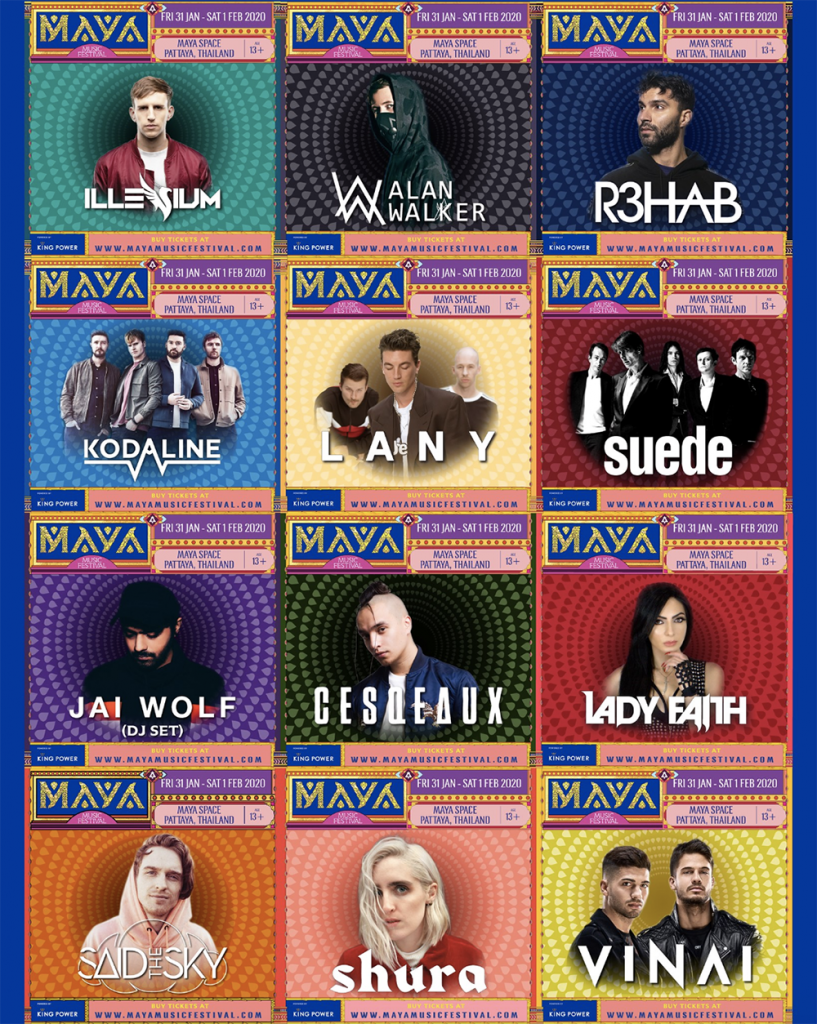 MAYA Music Festival (Pattaya, Thailand): 31 Jan - 1 Feb 2020