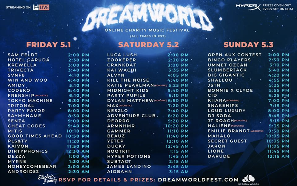 Dreamworld Music Festival Lineup