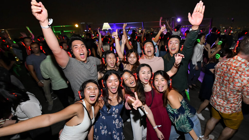 Silent Disco Group-MBS SkyPark-Singapore